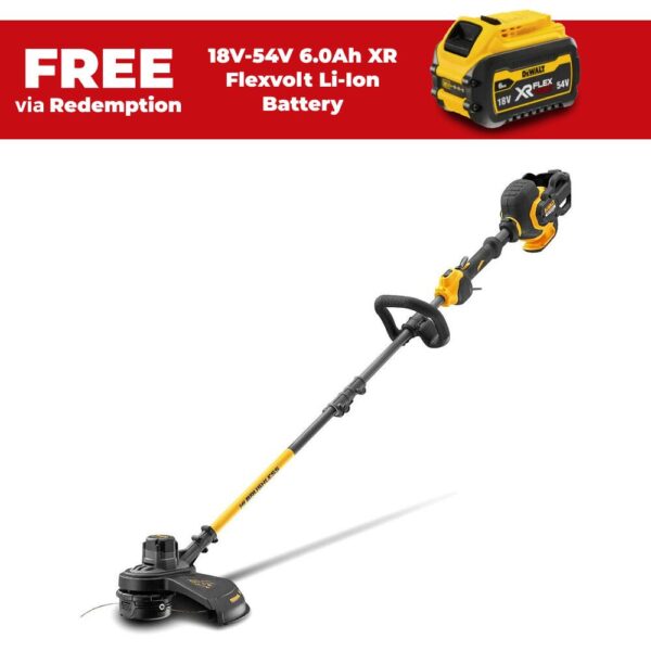 DeWalt DCM5713N-XE 54v Flex Volt XR Li-Ion Cordless Brushless Split Shaft Line Trimmer SKIN ONLY (No Battery or Charger) Free Battery by Redemption + FREE BATTERY NORTH COAST MOWER CENTRTE Northcoast Mower Centre